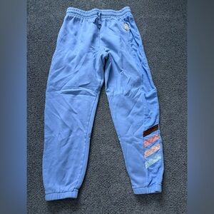 Rip Curl Women’s Light Blue Joggers with Colorful Stripes